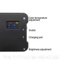 Ink photography lighting set, alternate angle