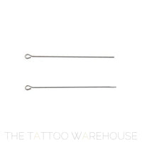 Loose needle bars 123mm, stainless steel, round and flat tips