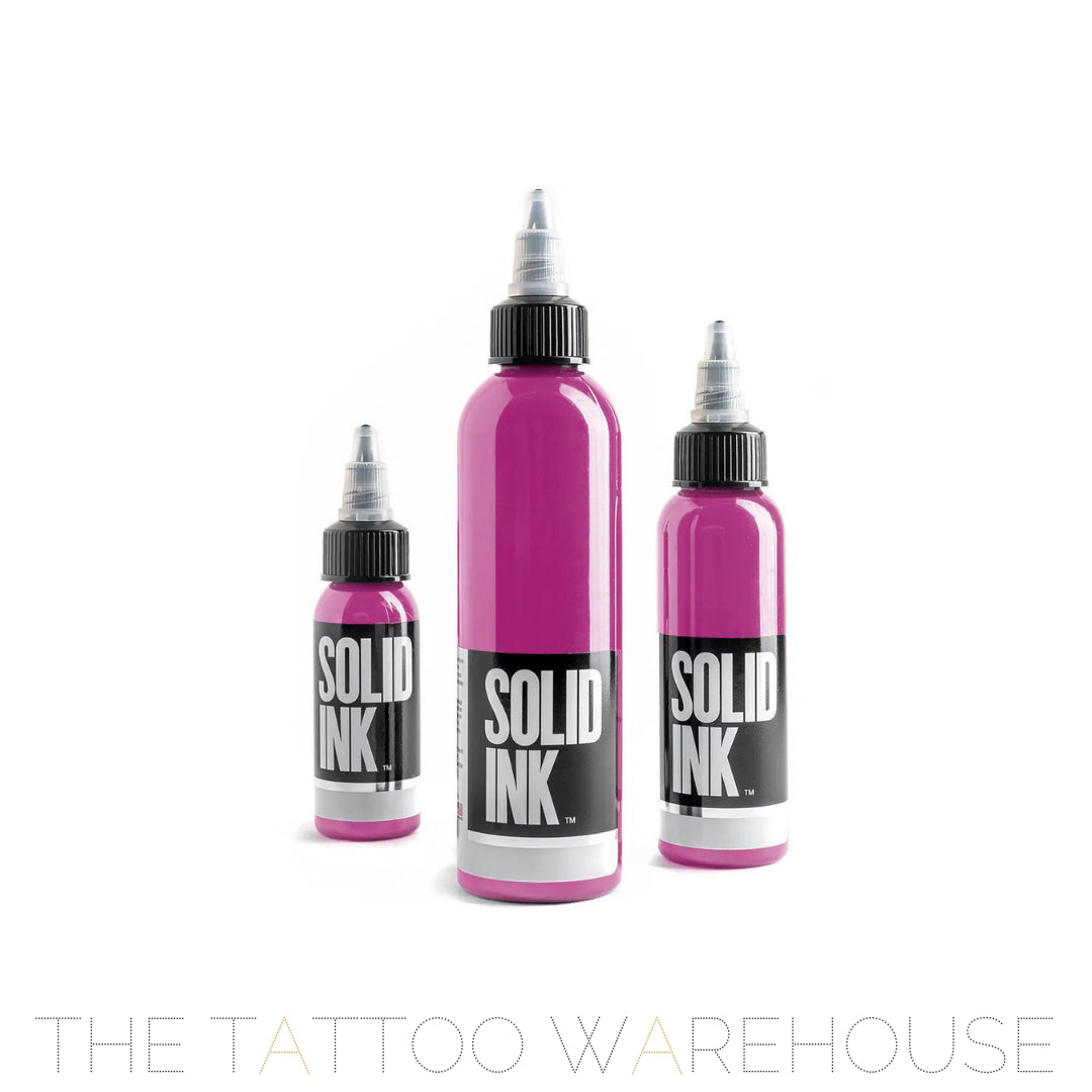 Bottle of Solid Ink Magenta tattoo ink