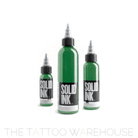 Bottle of Solid Ink Medium Green tattoo ink