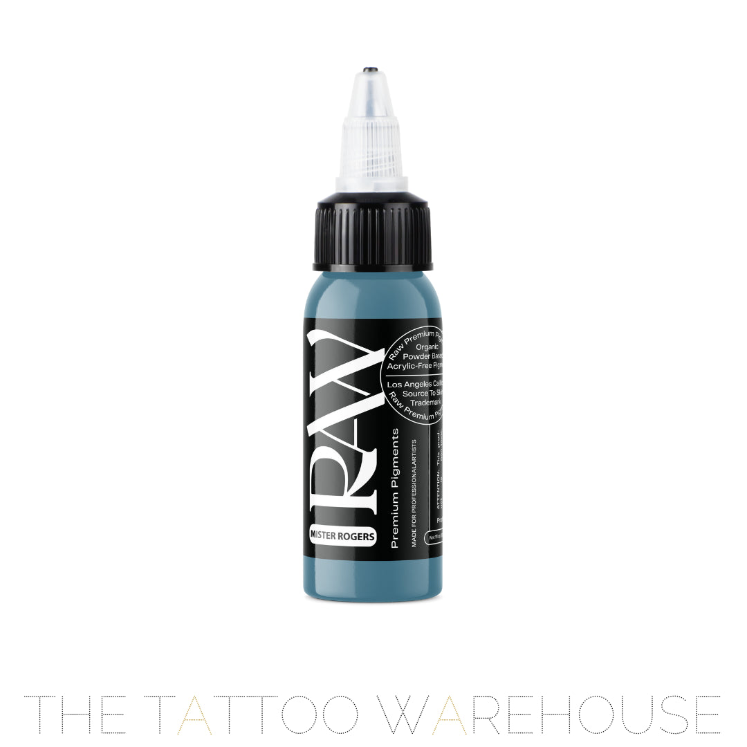 Raw Pigments Mister Rogers tattoo ink, 1oz bottle