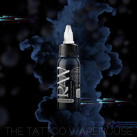 Raw Pigments Monarch Blue tattoo ink bottle