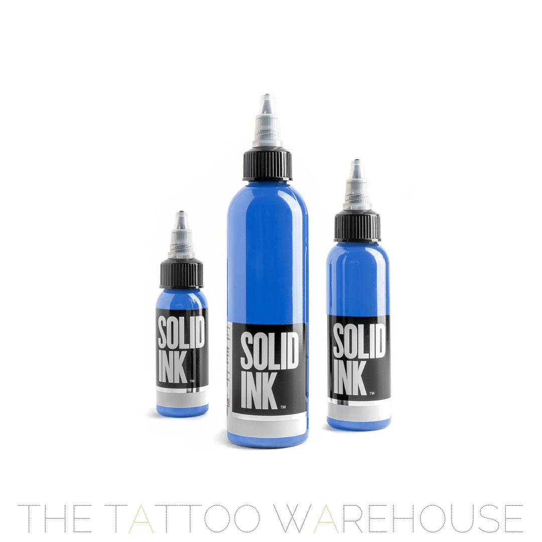 Bottle of Solid Ink Nice Blue tattoo ink