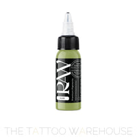 Raw Pigments Olive tattoo ink, 1oz bottle