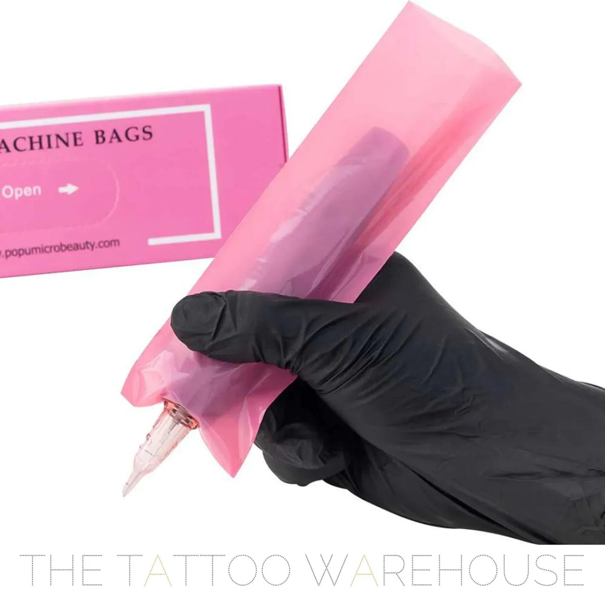 Pink machine cover for pen-type tattoo machines, plus size