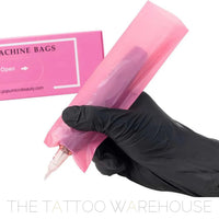 Pink machine cover for pen-type tattoo machines, plus size