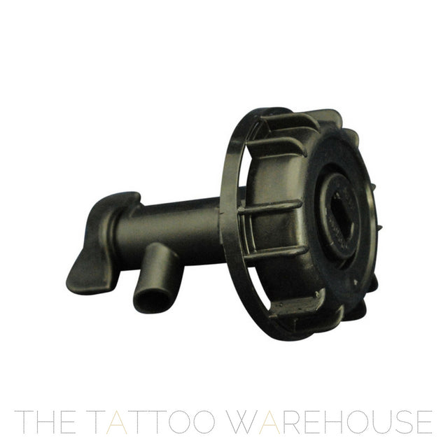 Cap and flow tap fitting for 15L drums