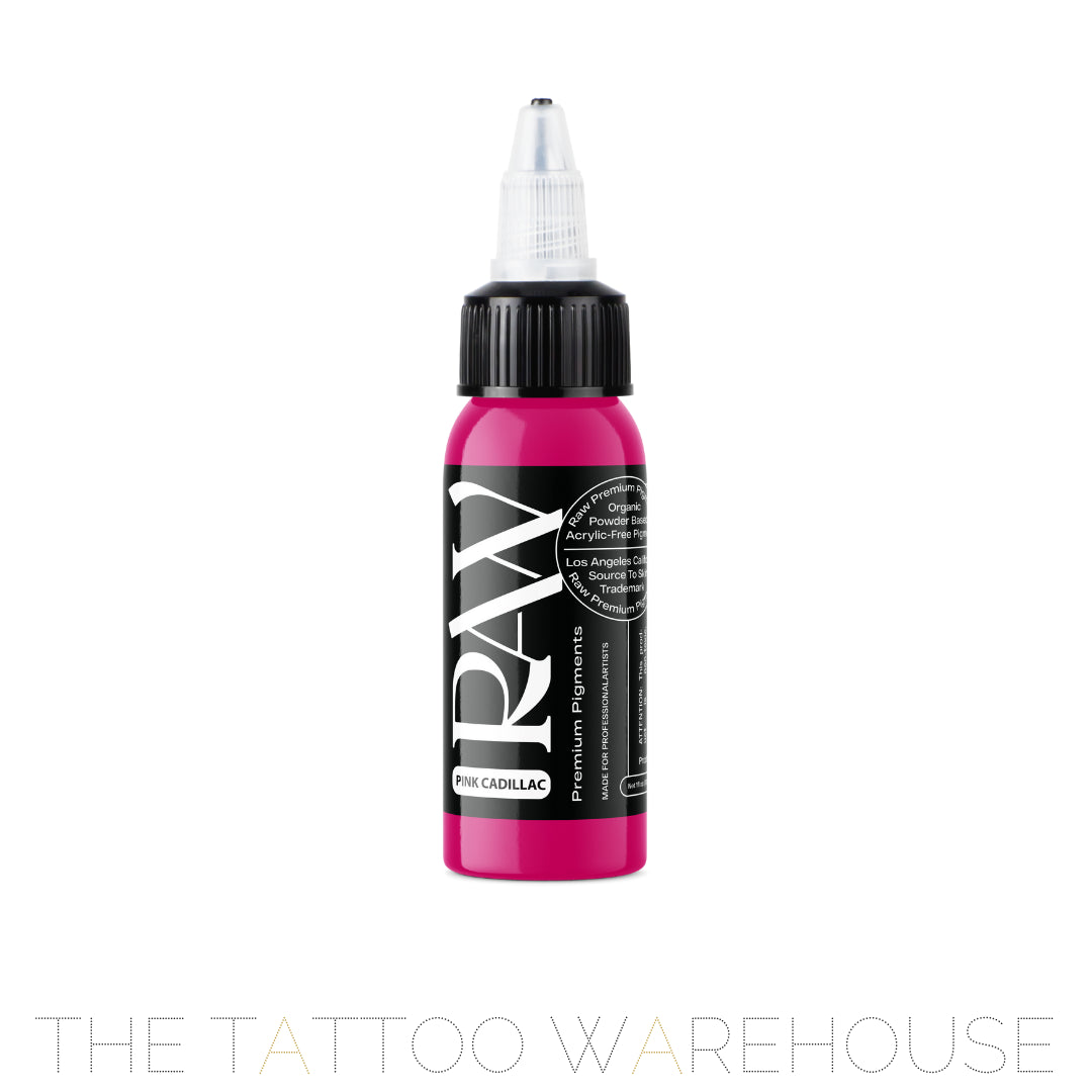 Raw Pigments Pink Cadillac tattoo ink, 1oz bottle