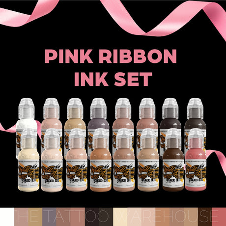 Pink Ribbon Tattoo Ink Set Pmu Inks – The Tattoo Warehouse