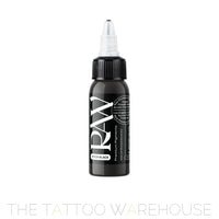 Raw Pigments Pitch Black tattoo ink, 1oz bottle