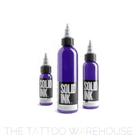 Bottle of Solid Ink Purple tattoo ink