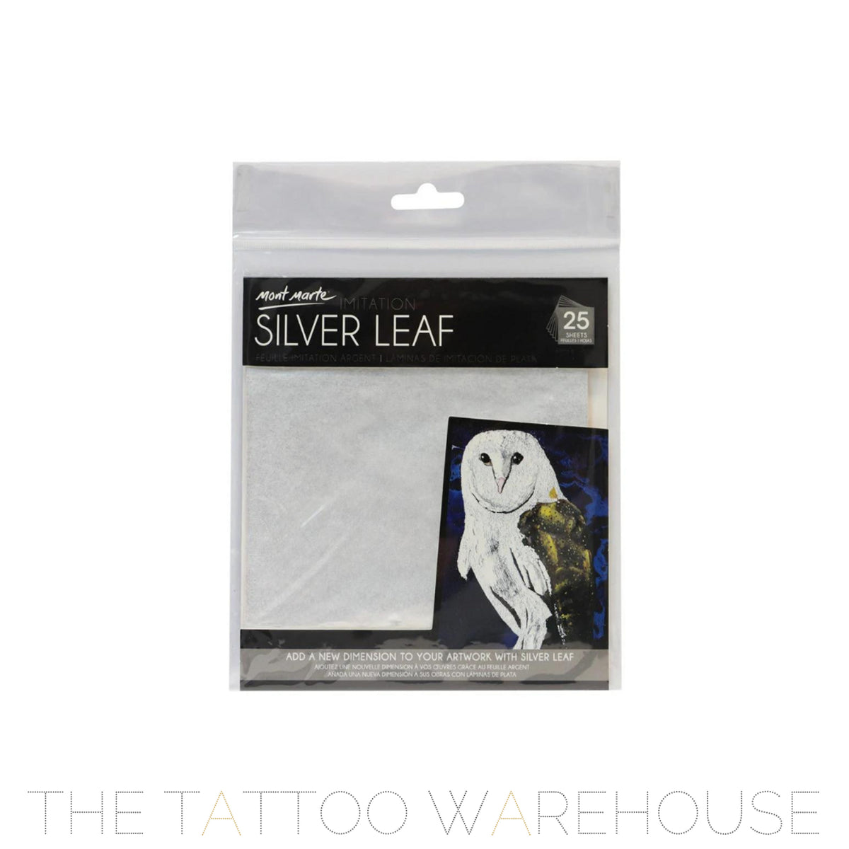 Mont Marte imitation silver leaf, packaging
