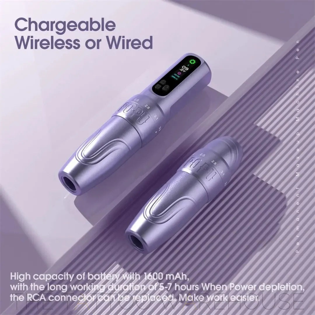 POPU DIVA Adjustable Stroke wireless Tattoo & PMU Machine Black