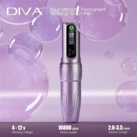 POPU DIVA Adjustable Stroke wireless Tattoo & PMU Machine Black