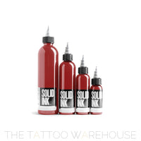 Bottle of Solid Ink Super Red tattoo ink