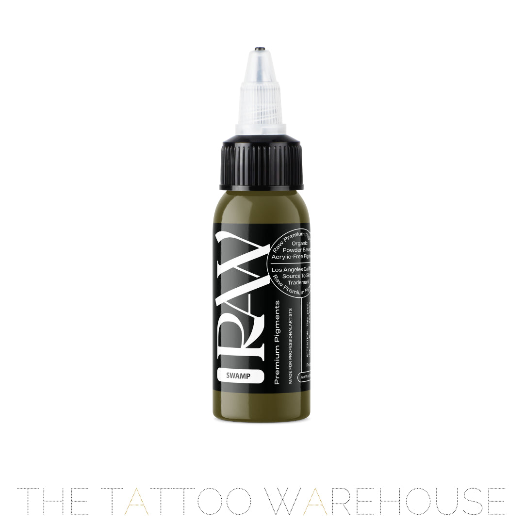Raw Pigments Swamp tattoo ink, 1oz bottle