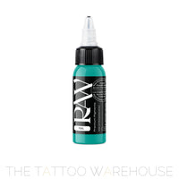 Raw Pigments Teal tattoo ink, 1oz bottle