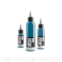 Bottle of Solid Ink Turquoise tattoo ink