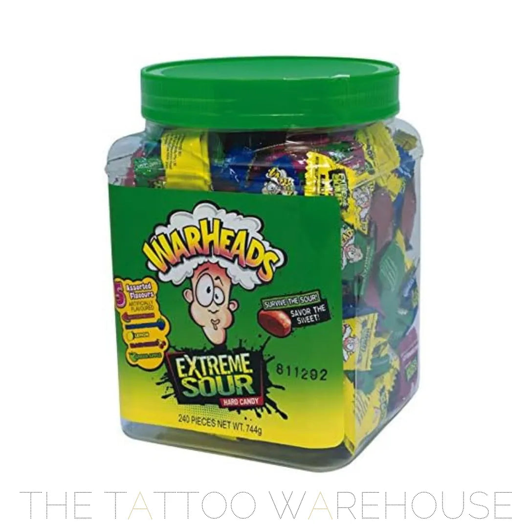 Warheads Sour Hard Candy Tub  240pce