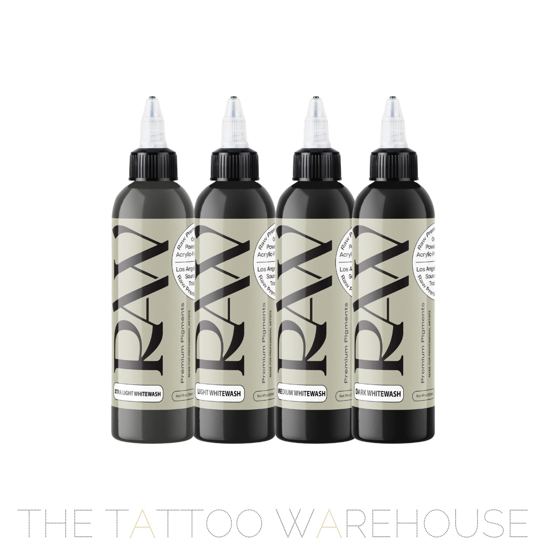 Raw Pigments White Wash Set, 4oz bottles
