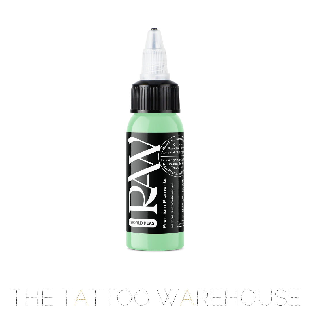 Raw Pigments World Peas tattoo ink, 1oz bottle