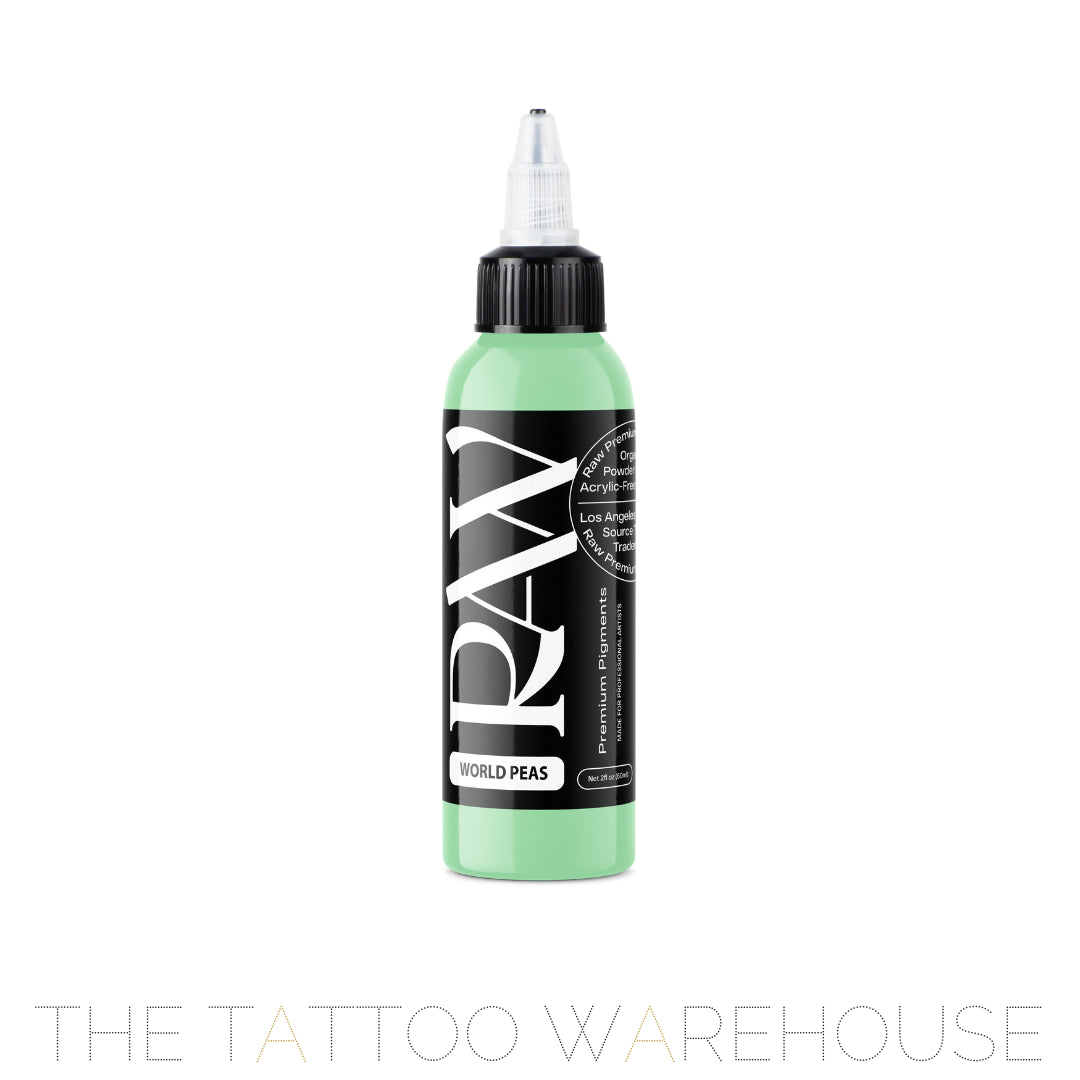 Raw Pigments World Peas tattoo ink, 2oz bottle