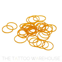 Yellow rubber bands for tattoo machines